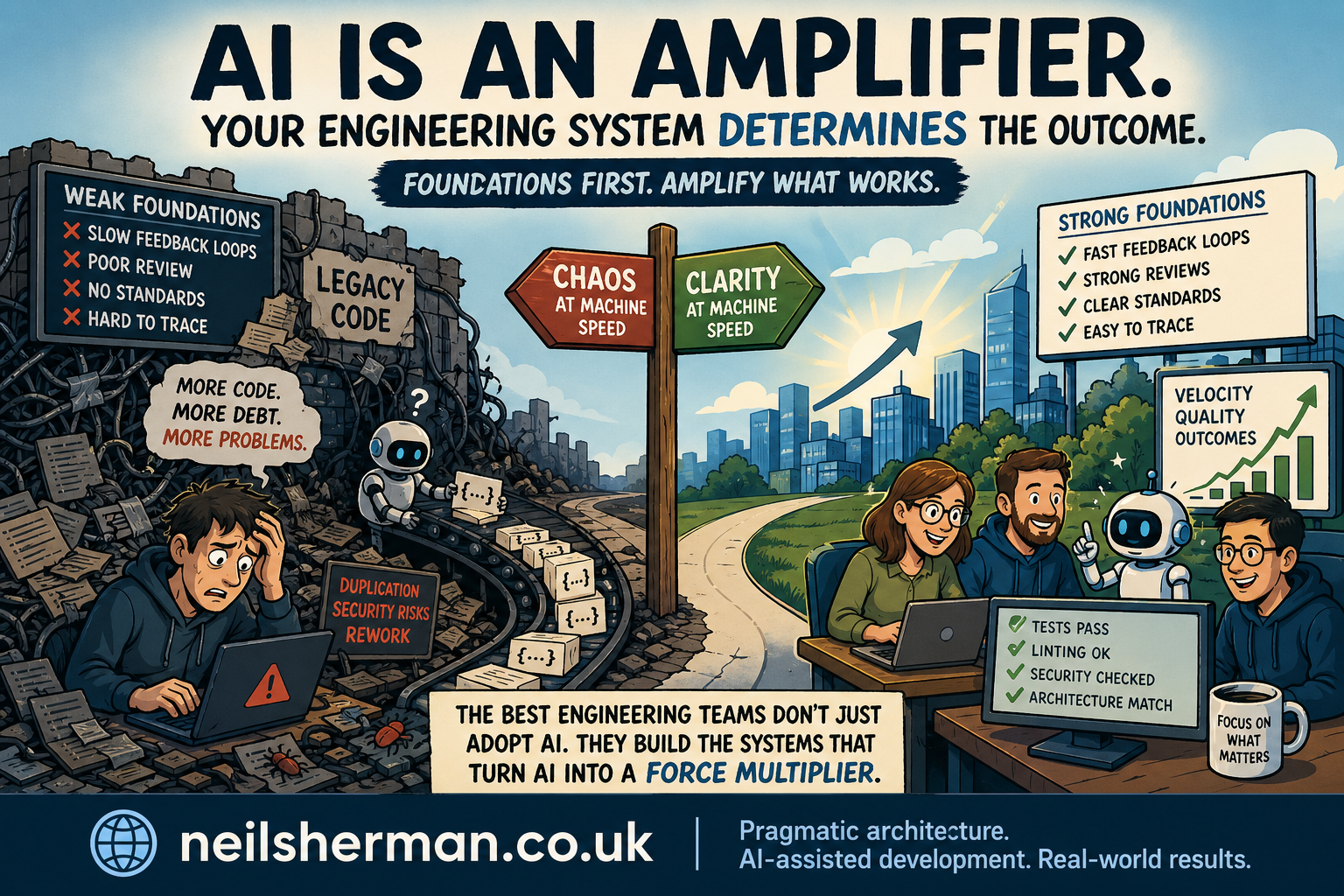 AI doesn&rsquo;t write bad code. It writes more of the code you already had.